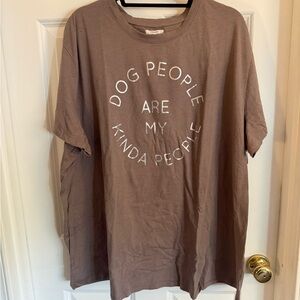 Maurices Brownish-Purple Graphic Tee - Dog People